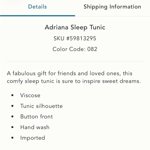 ANTHRO Adrian sleep tunic - Picture 7 of 8